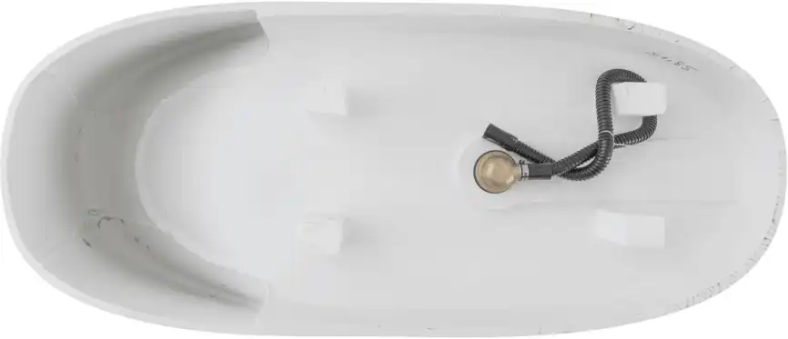 Ванна из искусственного камня Allen Brau 180x80 Solid Stone Krion Neo XL 2.35002.21, белая матовая фото 8