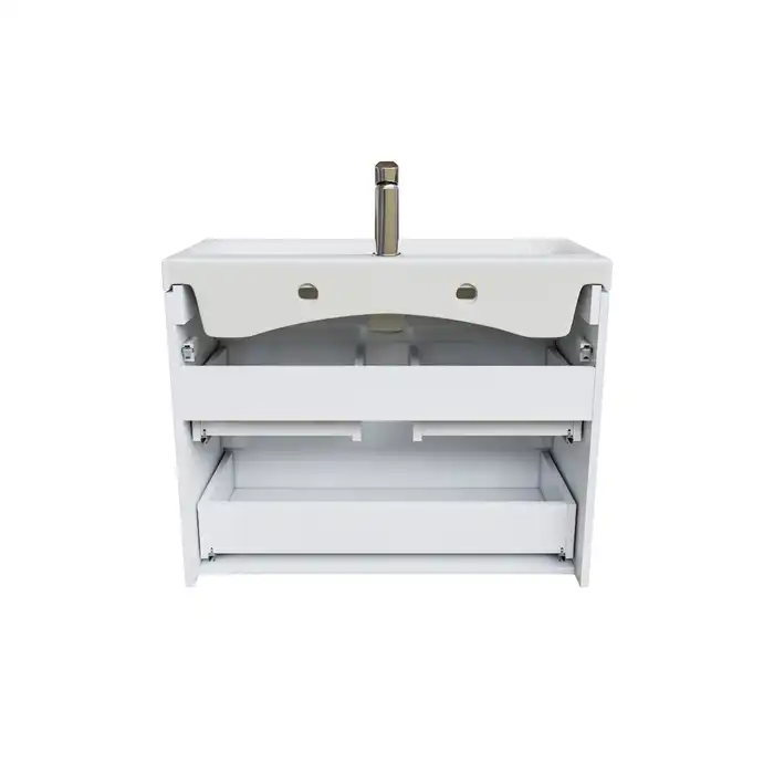 Тумба с раковиной IDDIS Zodiac 80, подвесная, Белая, ZOD8CB0i95K фото 4