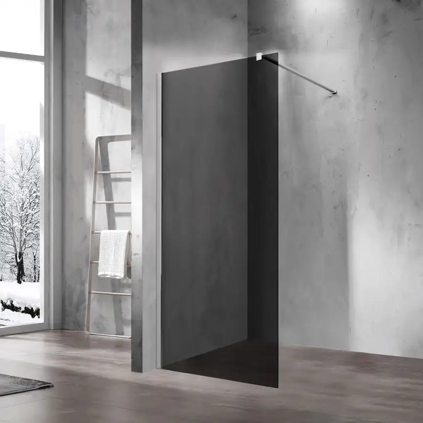 Душевая перегородка Vincea Walk IN 100 см, VSW-1H100CG, профиль Хром, стекло Тонированное фото 1