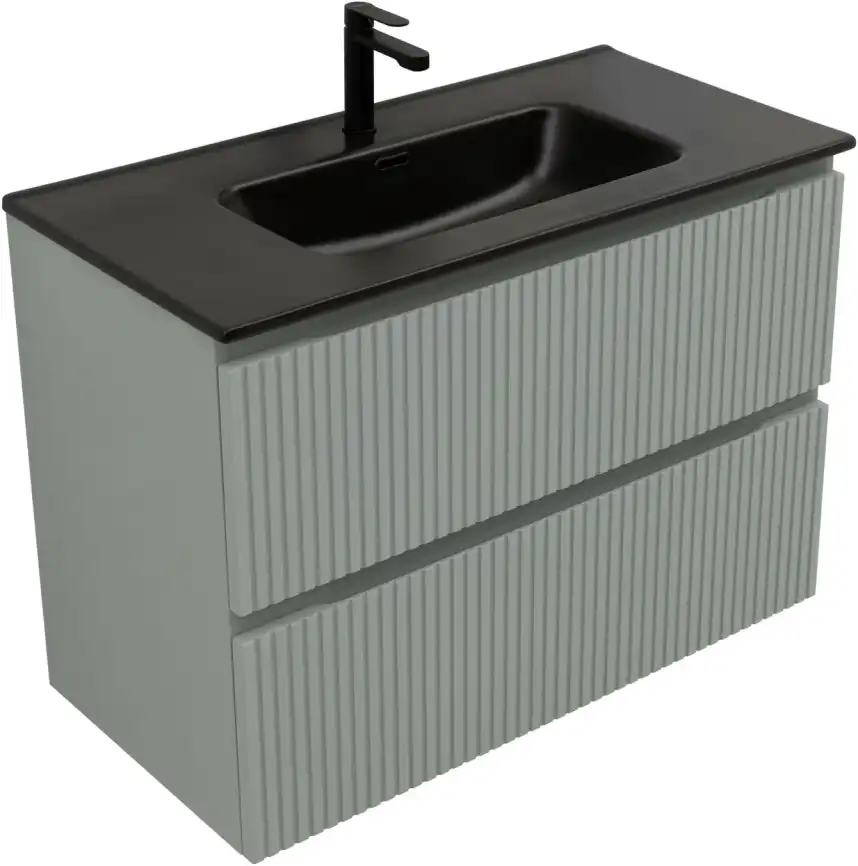 Тумба под раковину Aquanet Джейн (Flat) 90 мисти грин, подвесная, 335435 фото 5