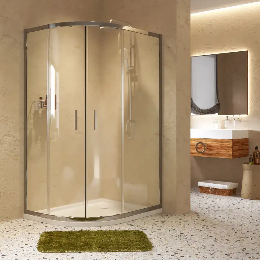 Душевой уголок WasserKRAFT Lippe 45S 120х90 45S24 профиль Хром стекло Прозрачное фото 2