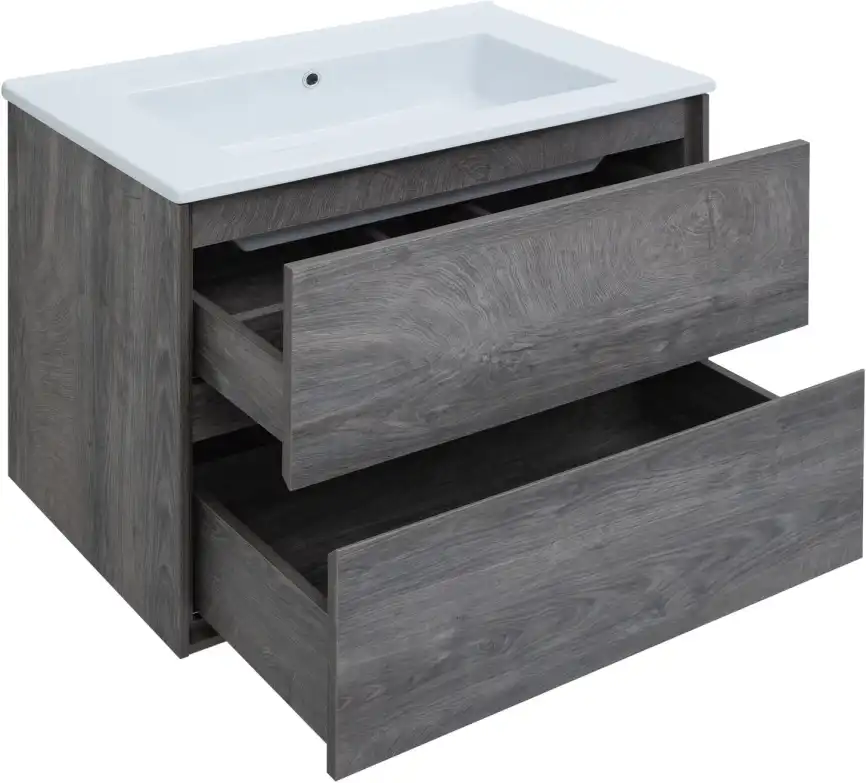 Тумба под раковину Aquanet Милан 85 дуб рошелье, подвесная, 339969 фото 10