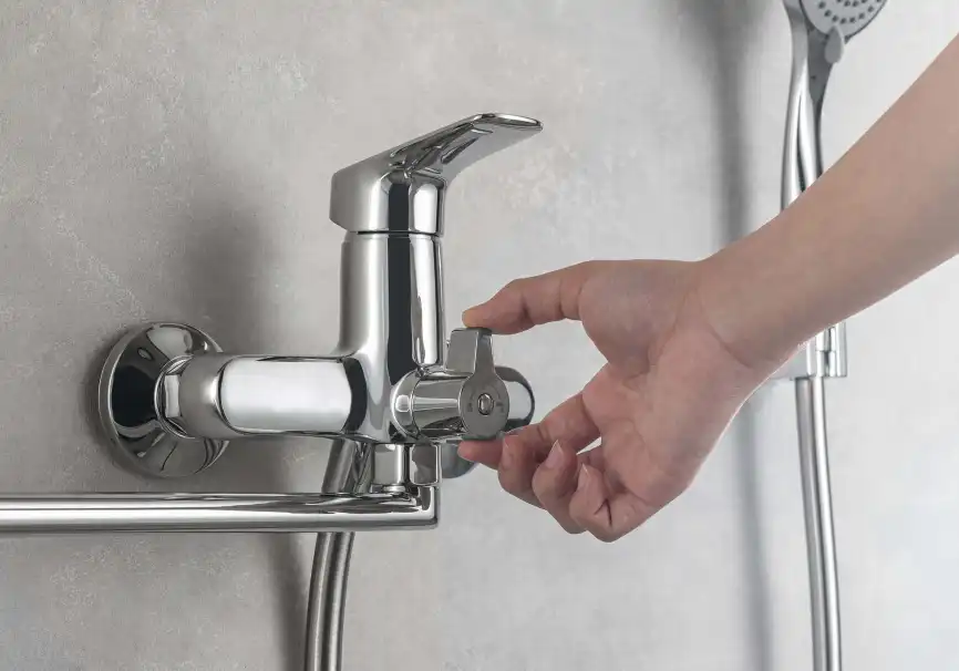Комплект смесителей для ванны Aquatek Вега AQ1033CR, 3 в 1 однорычажный, Хром фото 10
