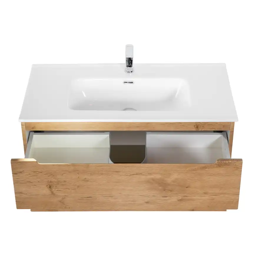 Тумба под раковину BelBagno ETNA-1000-2C-SO-RN-P подвесная Rovere Nature фото 5