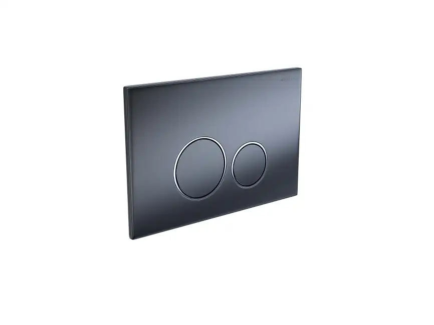 Кнопка смыва Aquatek KDI-0000035, Оружейная сталь фото 3