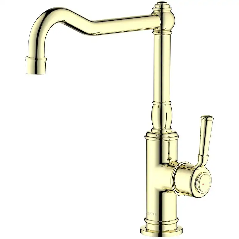 Смеситель для кухни Aquatek Классик AQ1580PG поворотный излив, Золото фото 1