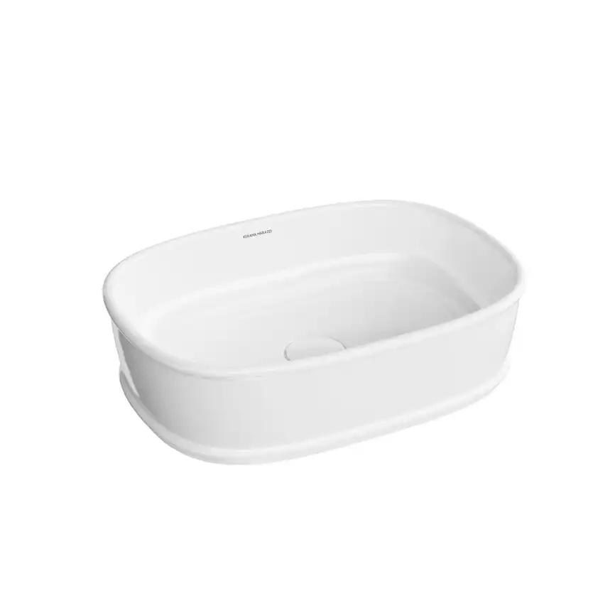 Раковина KERAMA MARAZZI CIRCO накладная, 50 см, белая глянцевая, CI.wb.50 фото 1