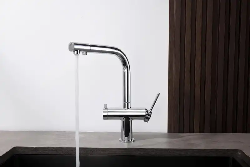 Смеситель для кухни Aquatek Европа AQ1385CR с подключением к фильтру с питьевой водой, Хром фото 4