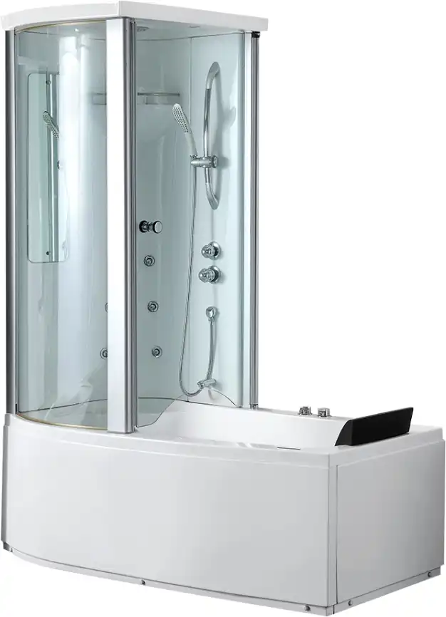 Акриловая ванна Gemy G8040 B L 170х85 с гидромассажем, левая фото 1