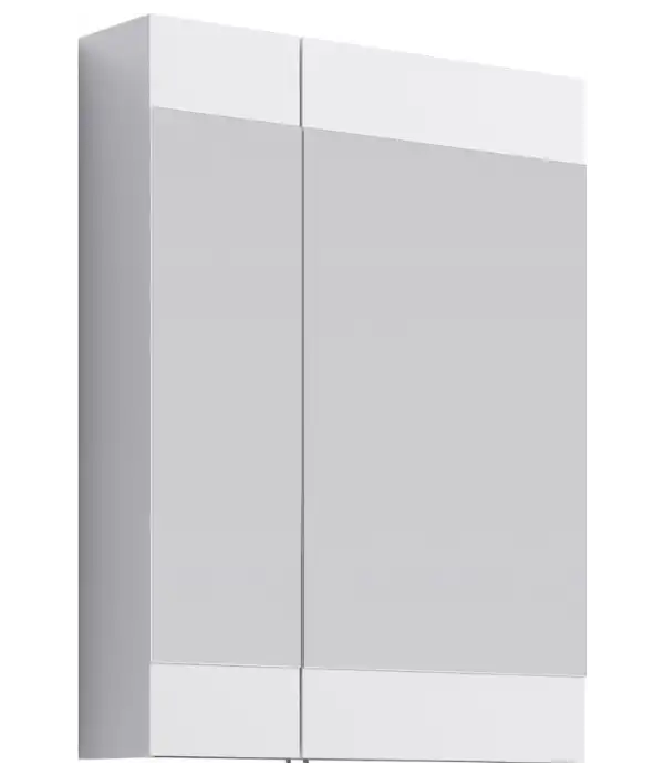 Зеркальный шкаф Aqwella Brig 60 см, Br.04.06/W, цвет Белый фото 1