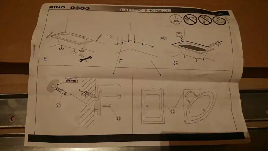 Ножки для ванны Riho Plus POOTSET07 207095 фото 4