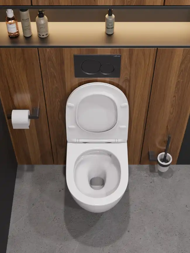 Подвесной унитаз CEZARES STYLUS-TOR CZR-546-TH-TOR/SC, со смывом TORNADO, с сиденьем микролифт фото 19