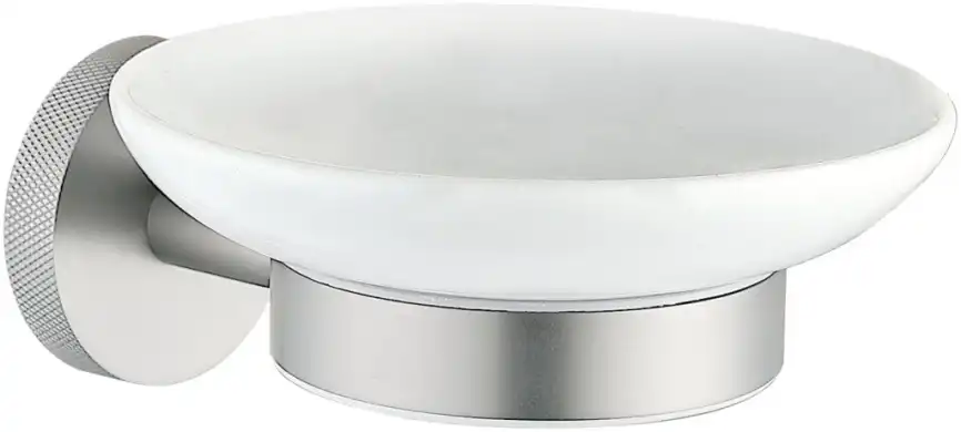 Мыльница для ванной Allen Brau Priority 6.31005-BN белый/никель брашированный фото 1