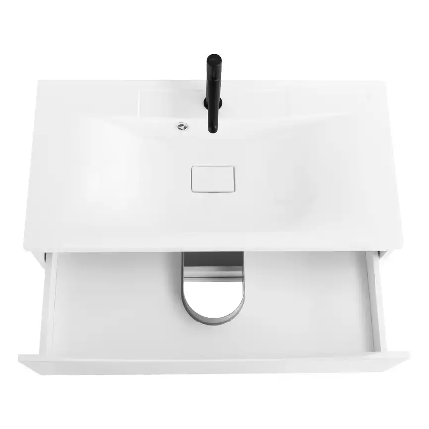 Тумба под раковину BelBagno MARINO-1000-2C-SO-BL-P подвесная Bianco Lucido фото 5