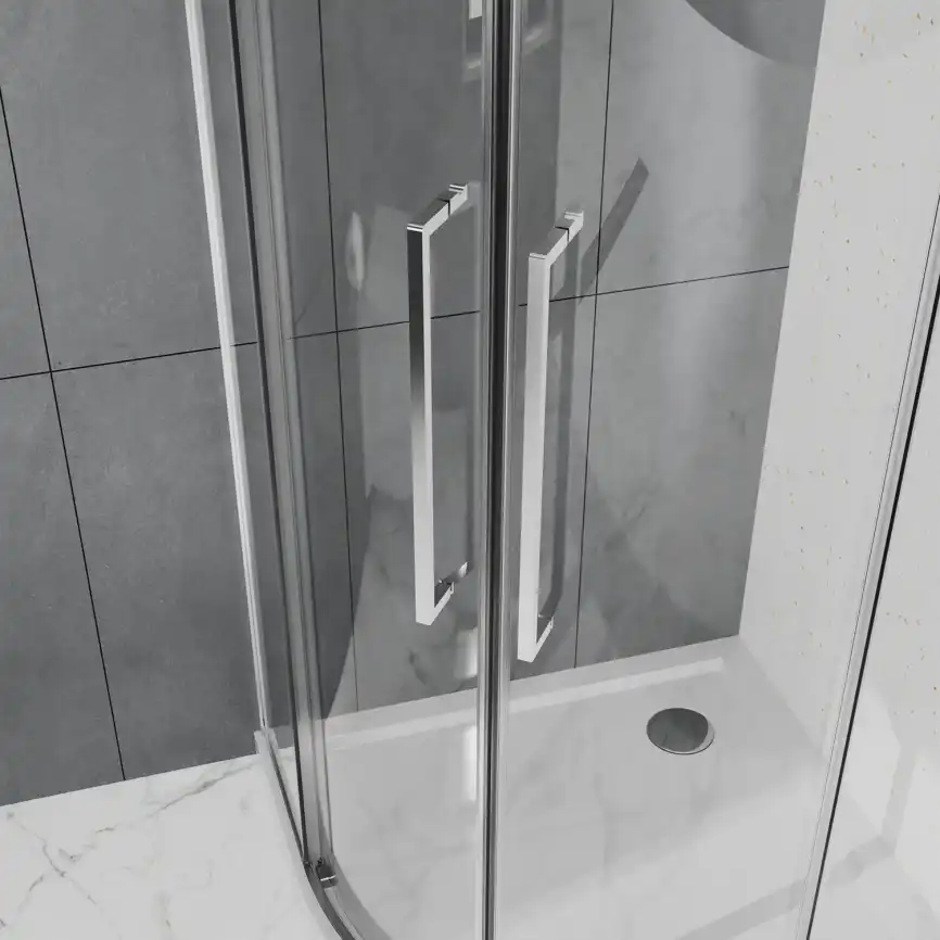 Душевой уголок Azario 100х100 AZ-S43-100-MB-CL, профиль черный матовый, стекло Прозрачное фото 5