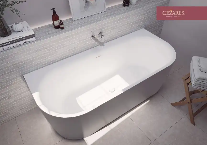 Акриловая ванна CEZARES METAURO-INT-Wall-180-80-60-G-W-MATT фото 1