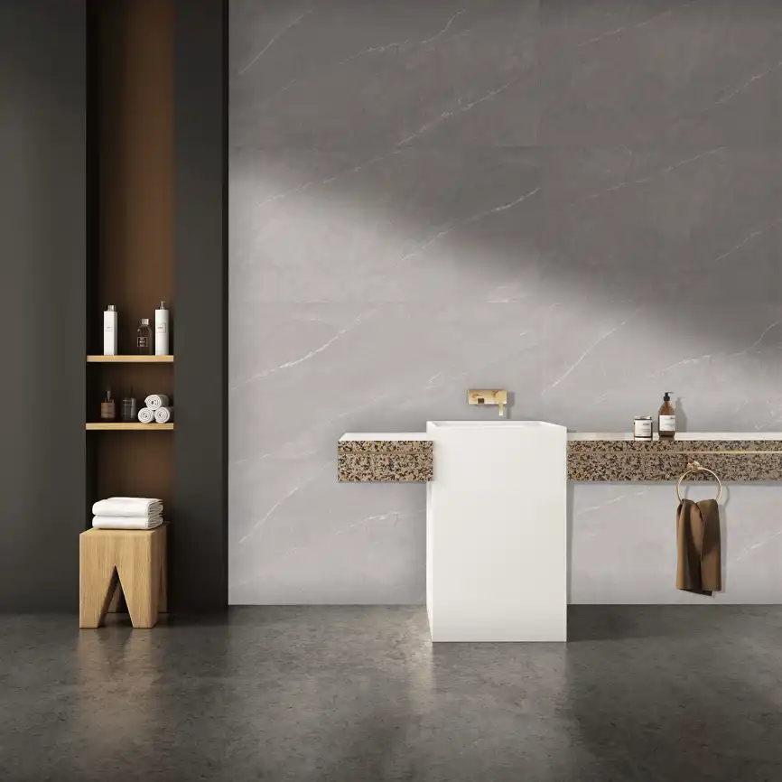 Керамогранит AZARIO CRUSTY NELSON SILVER 80х160 Carving (F231123017C) фото 4