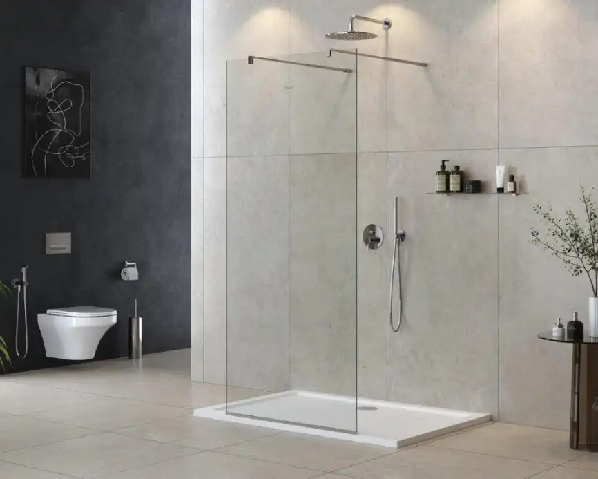 Душевая перегородка CEZARES LIBERTA-L-2-100-C-Cr стекло Прозрачное, профиль Хром фото 1