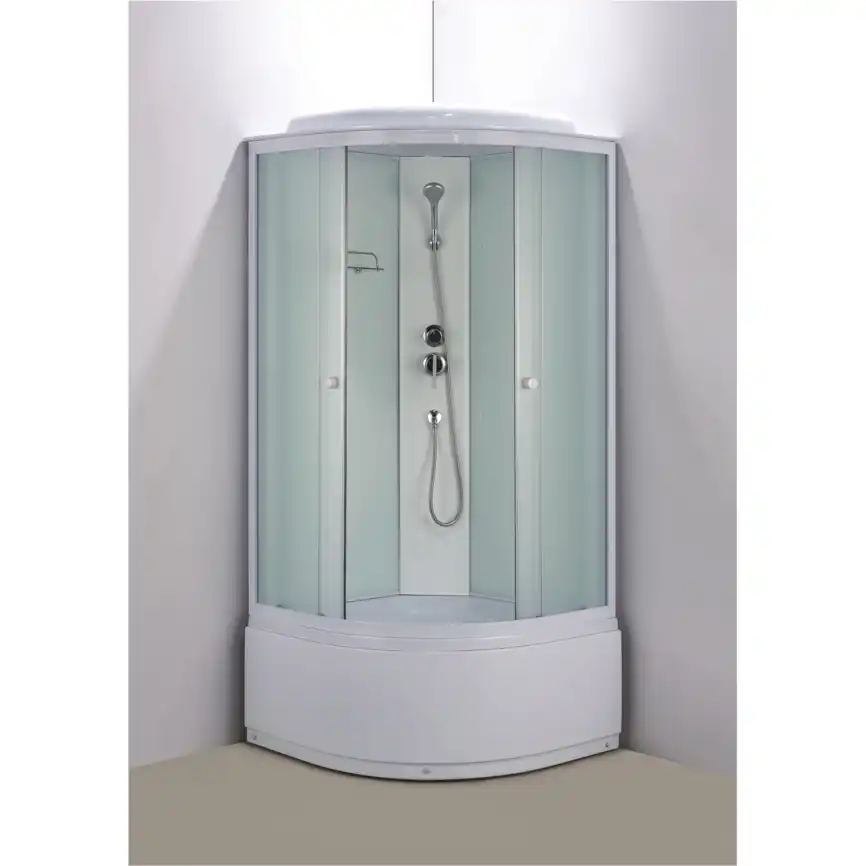 Душевая кабина Loranto 90х90, высокий поддон, Матовое стекло, CS-888EDTM/W-90 фото 2