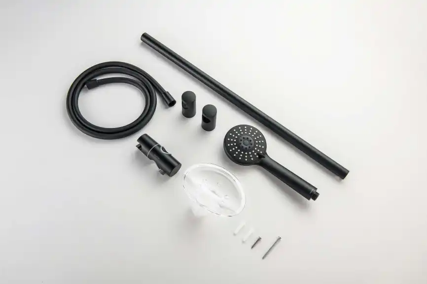 Душевой гарнитур Aquatek БЕТТА AQ2015MB, Черный матовый фото 9