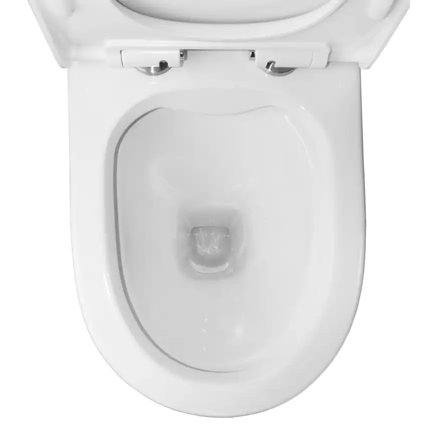 Унитаз-компакт Azario Mist AZ-45  напольный, безободковый, с бачком и сидением микролифт, цвет белый фото 8