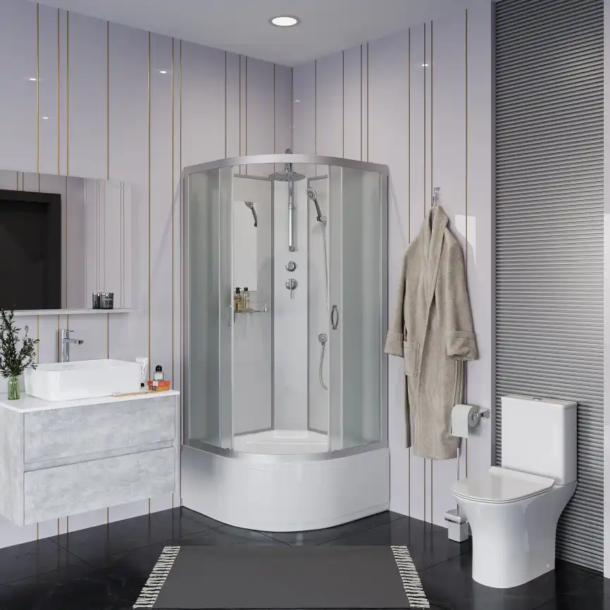 Душевая кабина Niagara Classic 100х100х210 NG-2309-14BKT высокий поддон, без гидромассажа, 23091424BKT фото 2