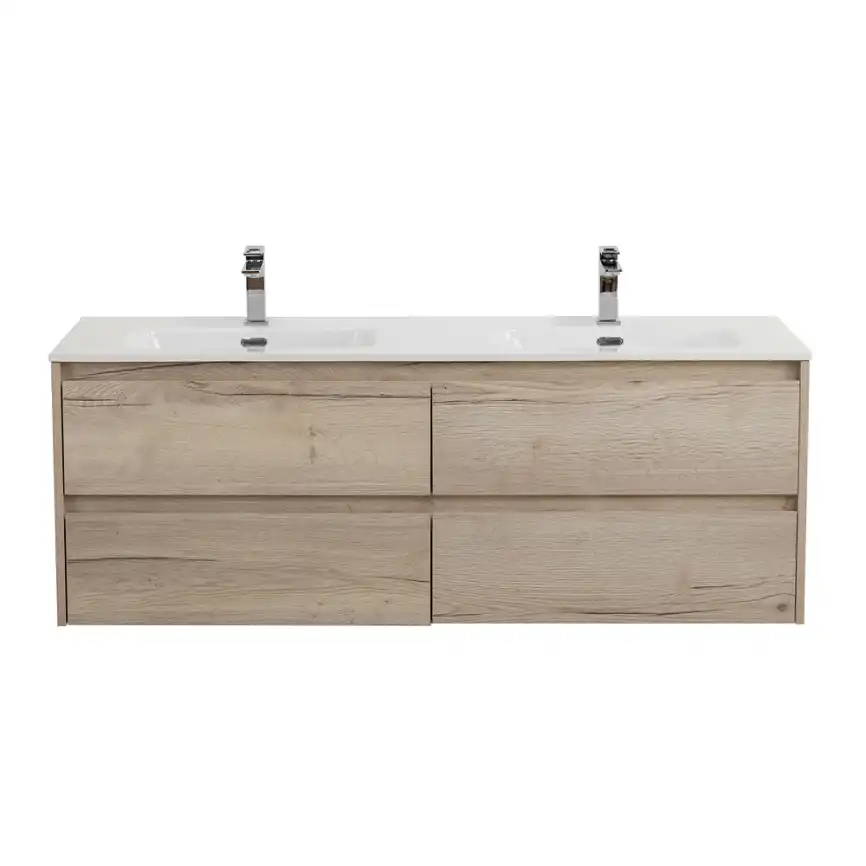 Тумба под раковину BelBagno KRAFT-1200-4C-SO-2-RGB подвесная Rovere Galifax Bianco фото 1