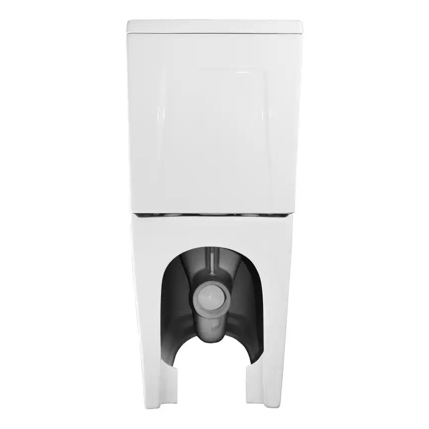 Унитаз напольный Azario Maro AZ-2125 безободковый, с бачком и сидением микролифт, Белый глянцевый фото 12