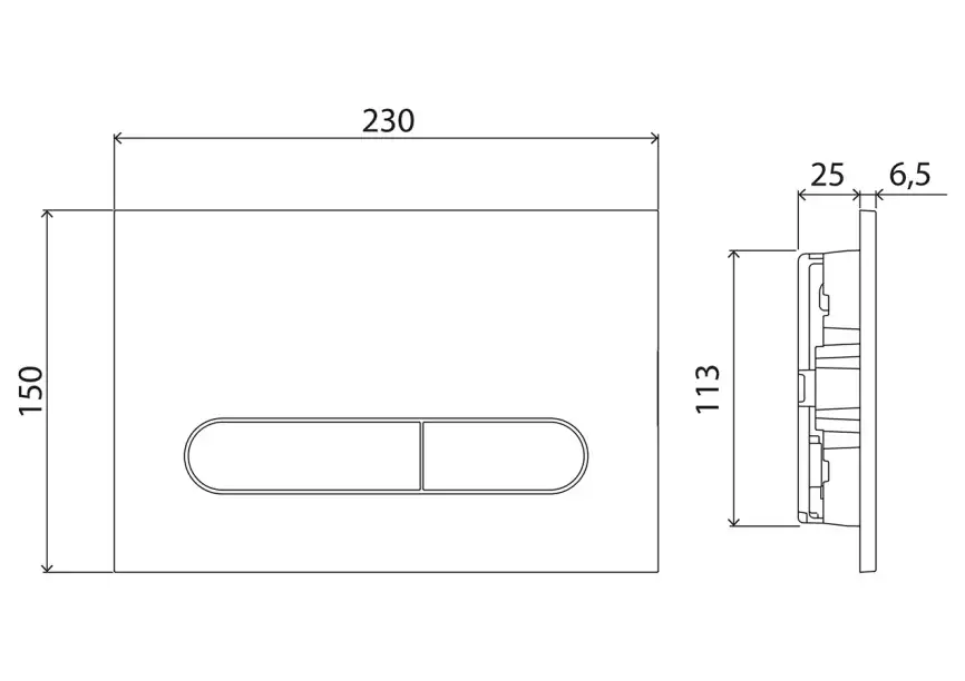 Комплект 3 в 1 Унитаз подвесной с сиденьем BelBagno DUE BB3103CHR/SC + Система инсталляции для унитазов BelBagno BB002-80  с кнопкой смыва BB005-PR-CHROME фото 8