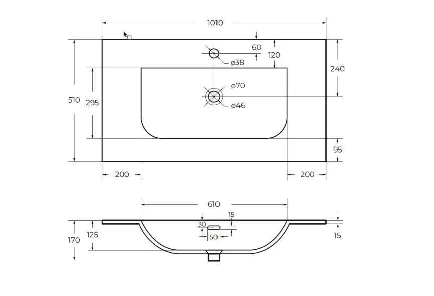 Керамическая раковина CEZARES CZR-8099-100/50 фото 4