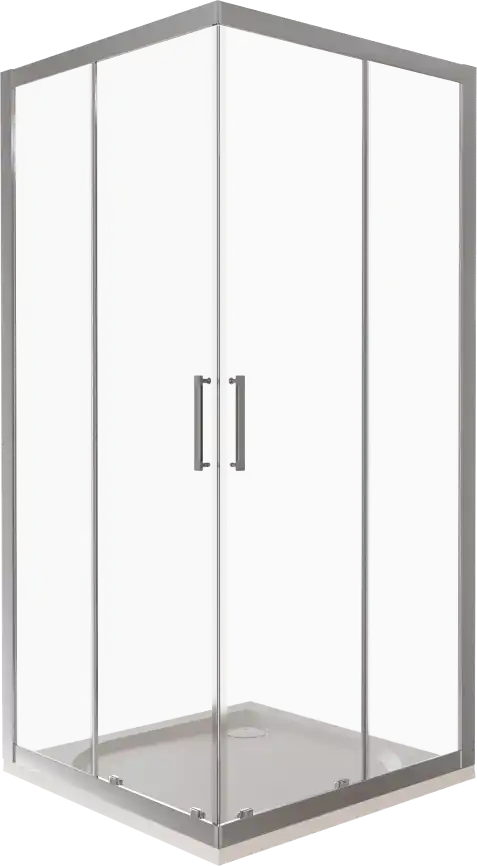 Душевой уголок Good Door LATTE CR-90-C-WE профиль Белый стекло прозрачное фото 2