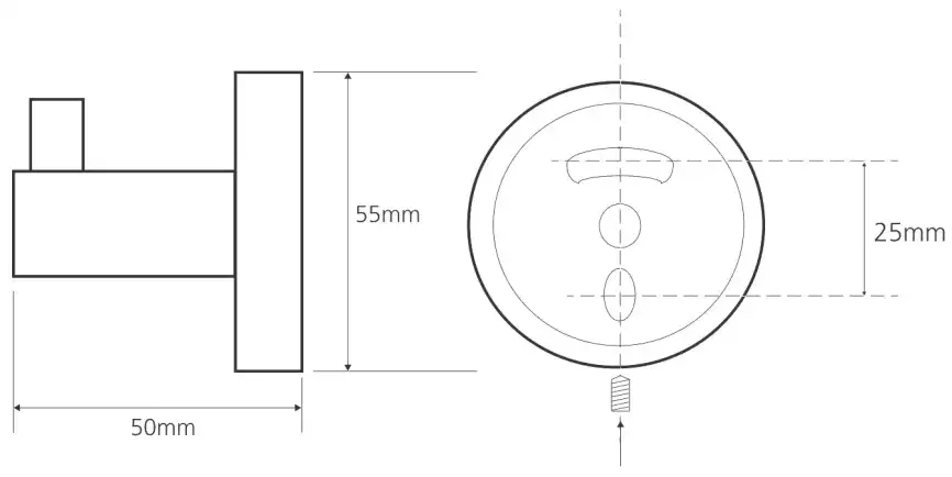 Крючок 5,5 см BEMETA Omega 104106022 хром 104106022 фото 2