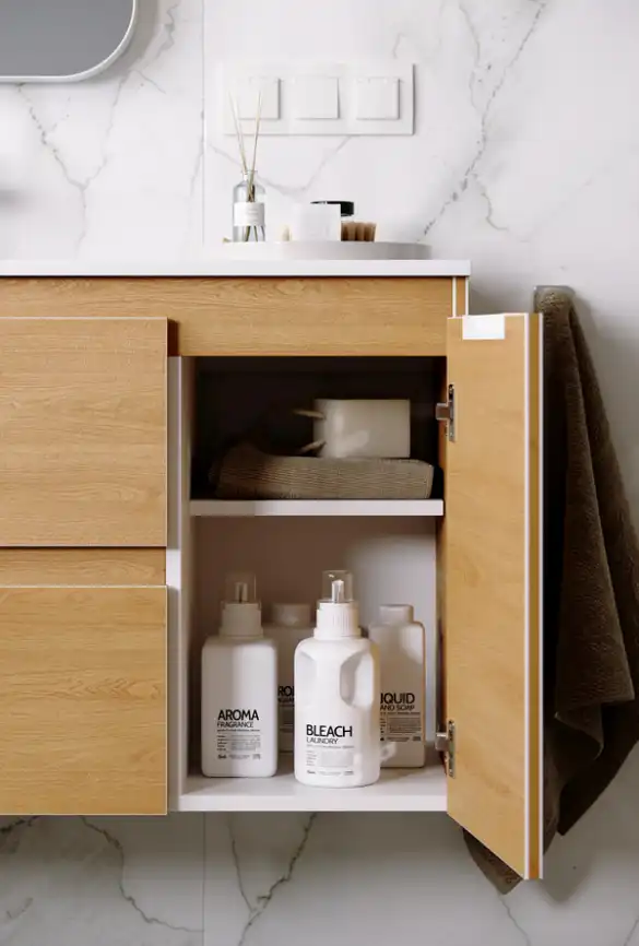 Тумба с раковиной подвесная Aqwella 5 Stars Accent 90 см, ACC0109LDZ, цвет Дуб золотой фото 5