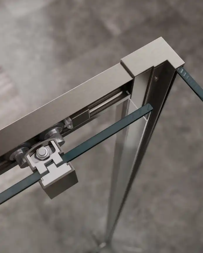 Душевой уголок CEZARES MOLVENO-AH-11-120/90-C-GM-IV стекло Прозрачное, профиль Оружейная сталь фото 3