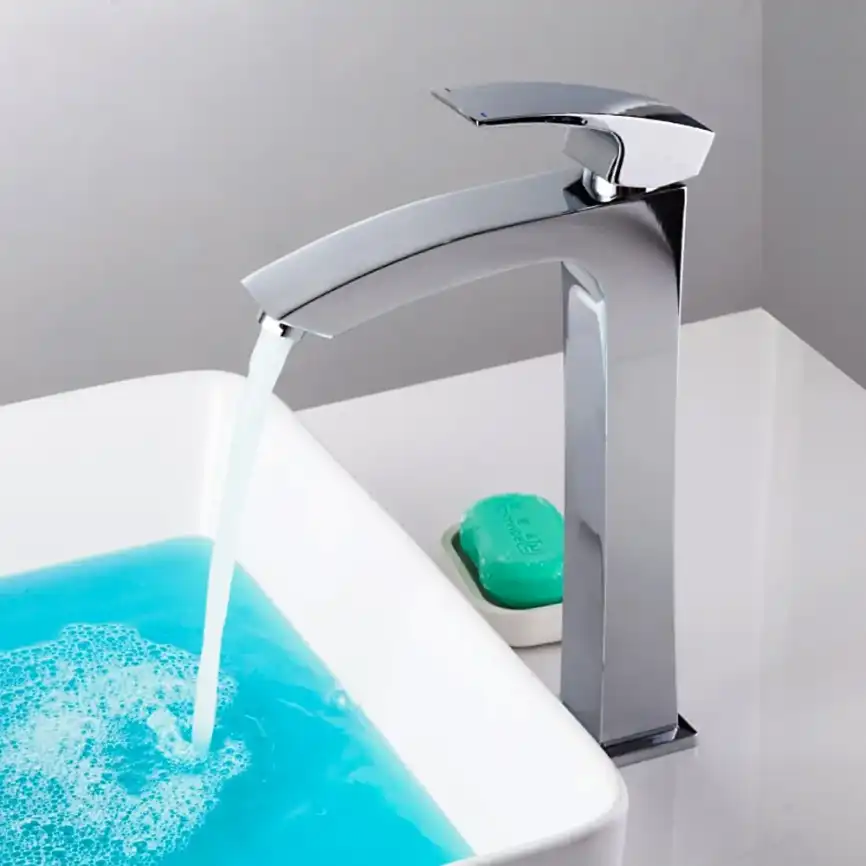 Смеситель для раковины Gappo G1007-11 высокий, Хром фото 3