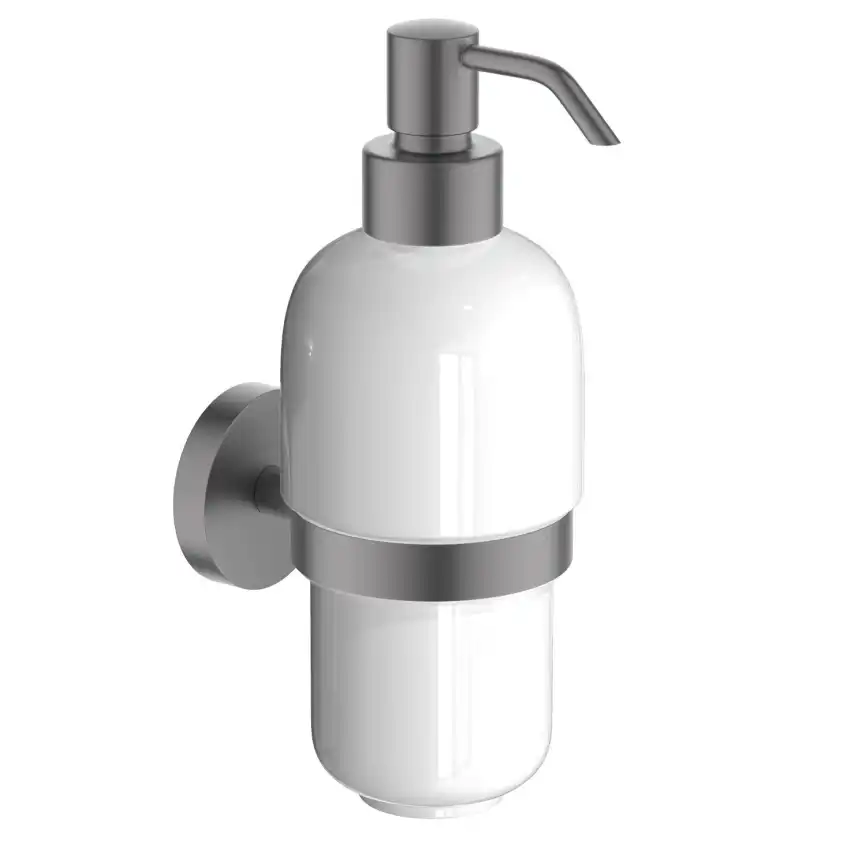 Дозатор для жидкого мыла Aquatek Бетта AQ4605BGM, Оружейная сталь фото 1