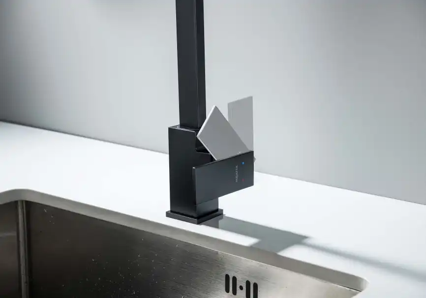 Смеситель для кухни Aquatek Либра AQ1680MB, Черный матовый фото 10