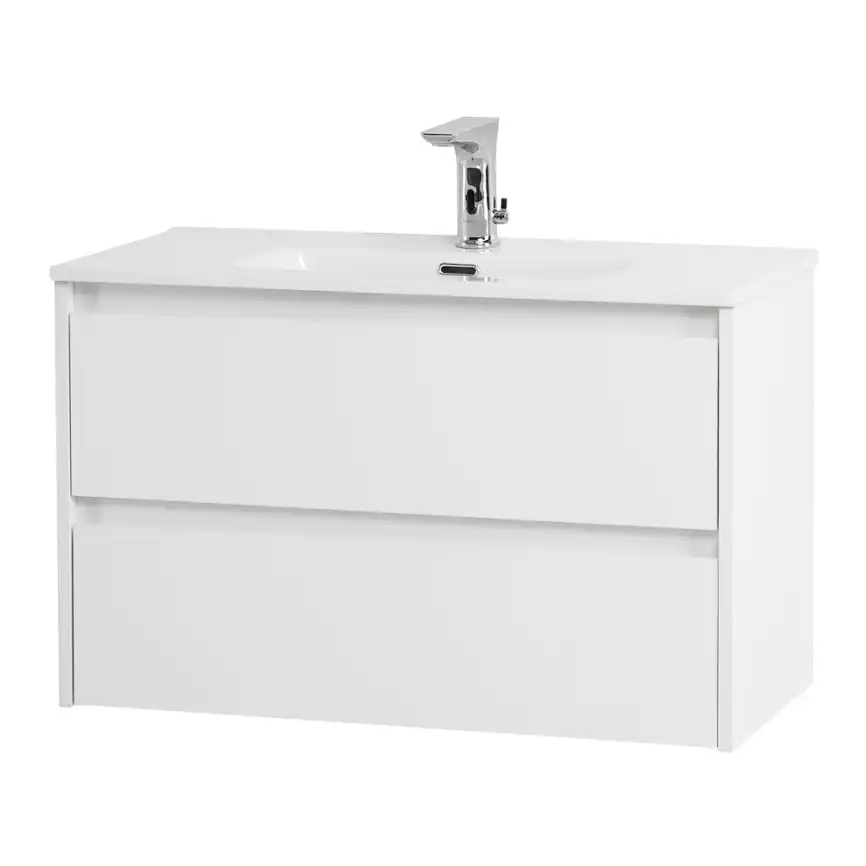 Тумба под раковину BelBagno KRAFT 39-800/390-2C-SO-BO подвесная Bianco Opaco фото 3