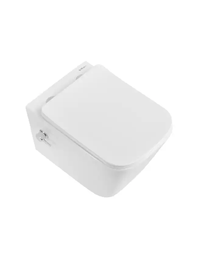 Унитаз подвесной BelBagno KRAFT BB7106CH-TOR-BS/SC с сиденьем, функцией биде и смесителем фото 6