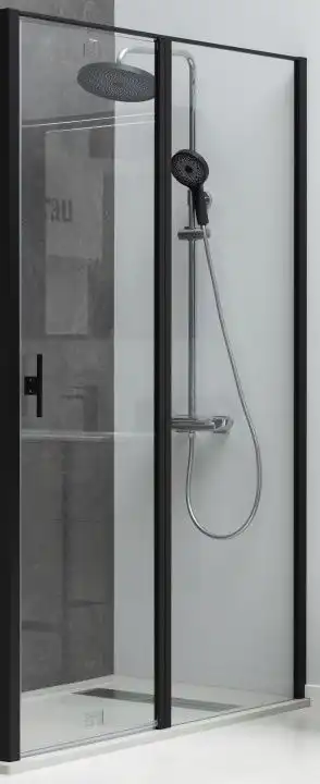 Душевая дверь Allen Brau Priority 100 см, 3.31030.BBA, профиль Черный, стекло Прозрачное фото 1