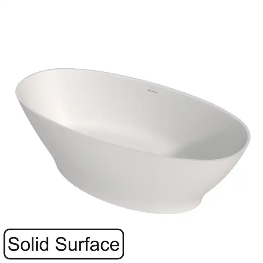 Ванна из искусственного камня WHITECROSS 170x80 Glock, белая матовая 0221.170080.200 фото 1