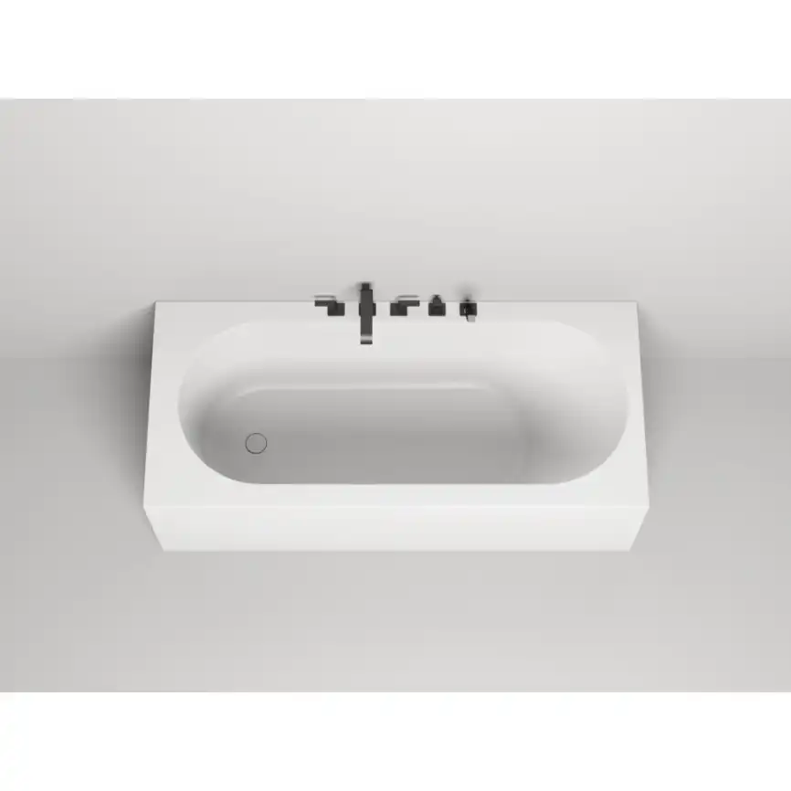 Ванна Salini FABIA 180х80 102612G из материала S-Sense, Белая глянцевая фото 3