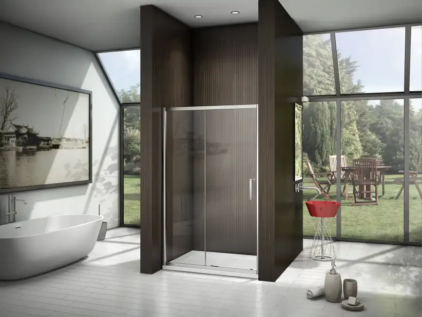 Душевая дверь Good Door Latte WTW-140-C-WE, ЛА00011, профиль Белый, стекло Прозрачное фото 1