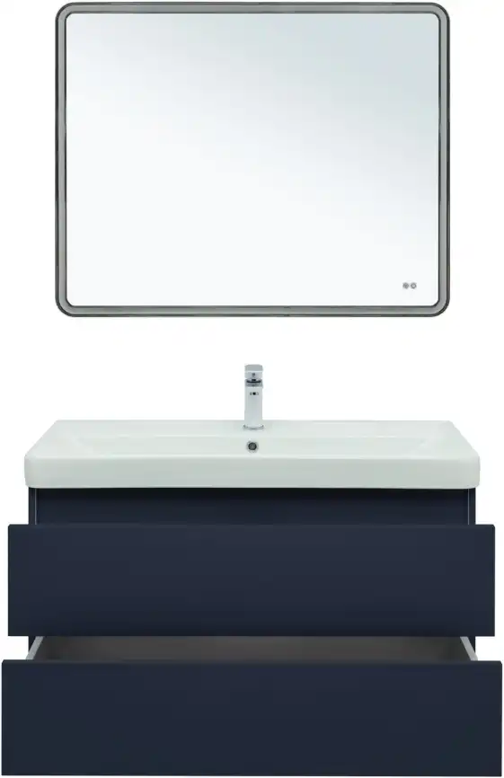 Тумба под раковину Aquanet Вега 2.0 100 маренго, подвесная, 337945 фото 10