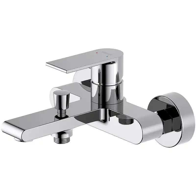 Смеситель для ванны Aquatek Лира AQ1440CR, однорычажный, с коротким изливом, Хром фото 1