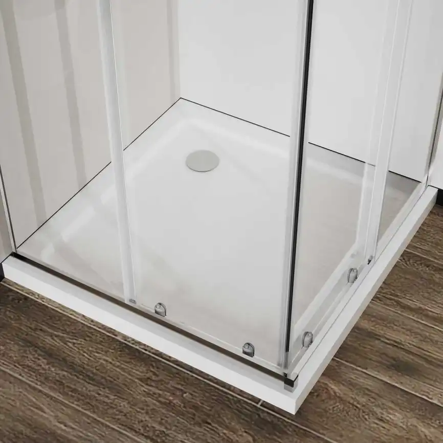 Душевой уголок Vincea City 80х80 VSS-5CT800CL, профиль хром, стекло Прозрачное фото 3