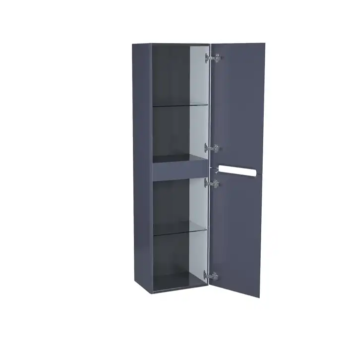 Шкаф пенал IDDIS Edifice 40 EDI40D0i97 подвесной, Темно-серый фото 2