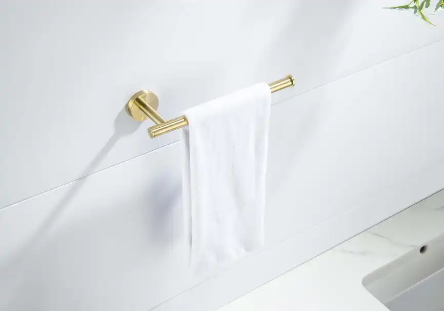 Держатель полотенец Aquatek Оберон AQ4219BG, Золото матовое фото 4