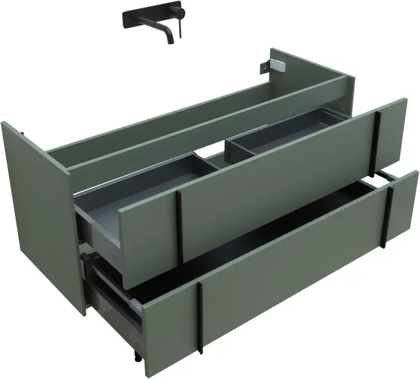 Тумба под раковину Allen Brau Reality 120 1.32008.CGM олива матовый фото 10