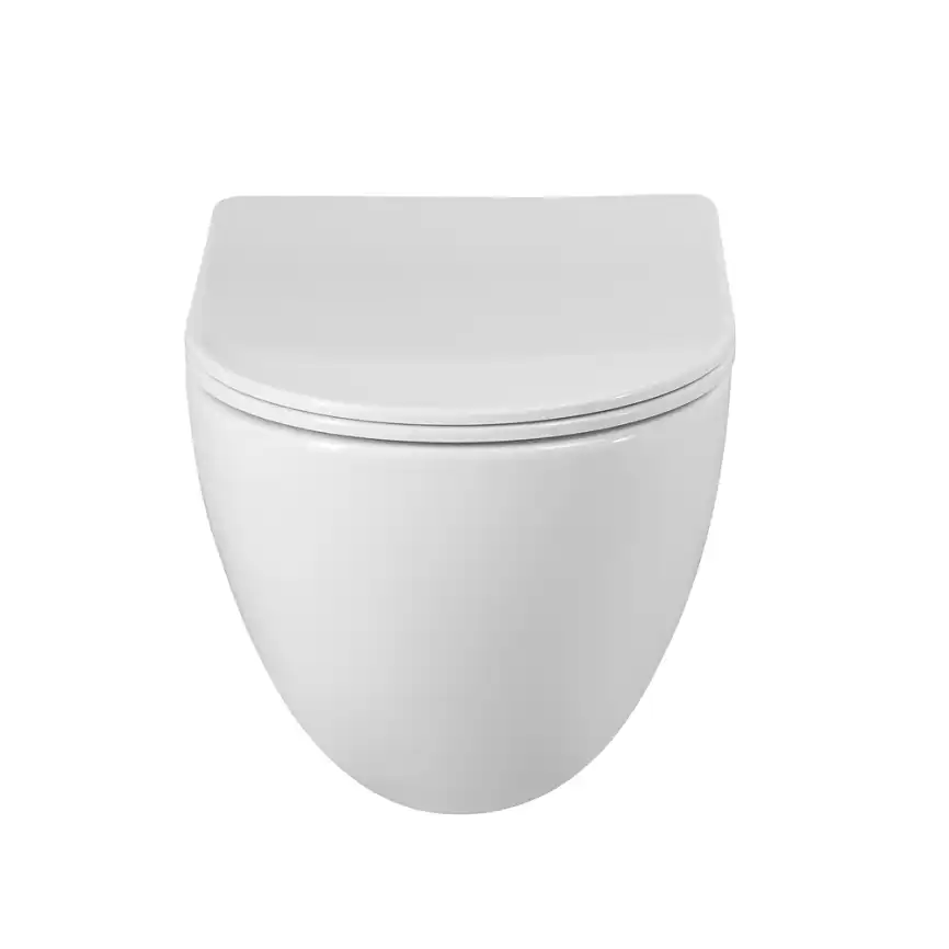 Унитаз подвесной BelBagno AMANDA-TOR BB051CH-TOR-FC/SC, безободковый с сиденьем и смывом TORNADO фото 5